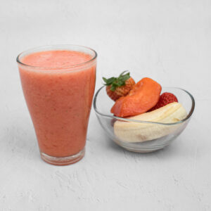Batido de fresa y platano